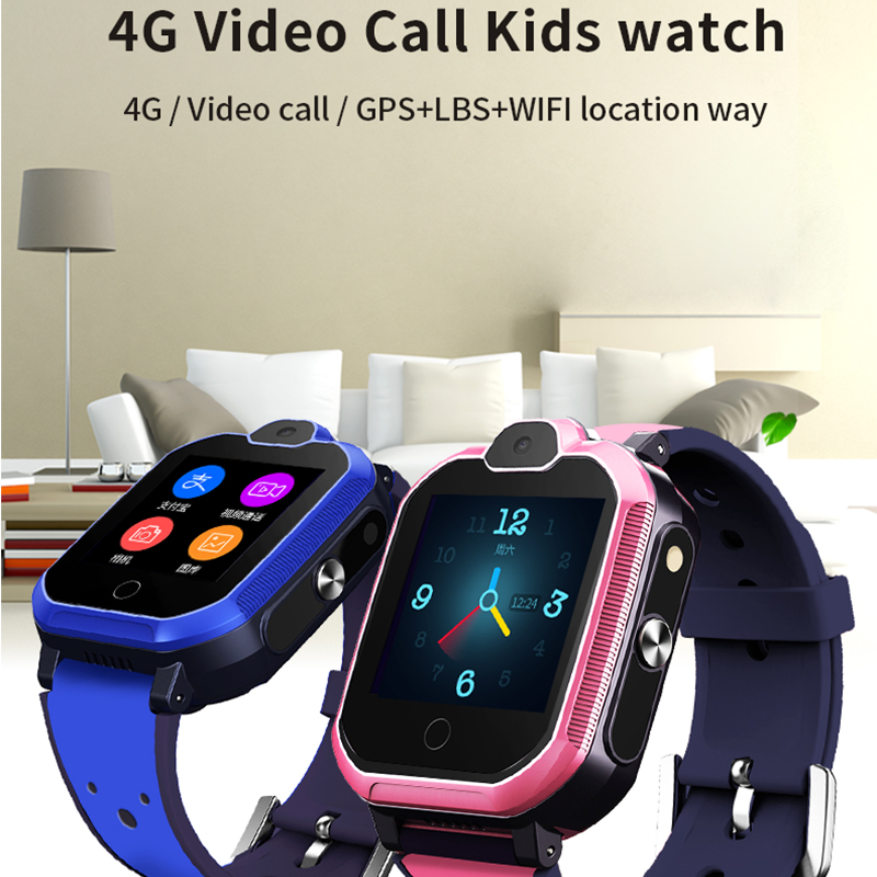 Chytré hodinky Silicon náramek T6 (JYDA149) Detekce srdeční frekvence l 4G video volání děti sledovat
