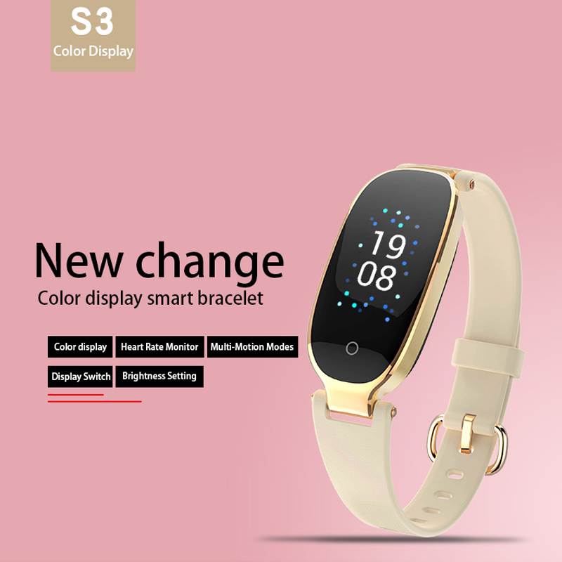 Smart Watches, Fitness Tracker s monitorem srdečního tepu, Nastavení jasu Přepnout různé rozhraní S3 (JYD619)